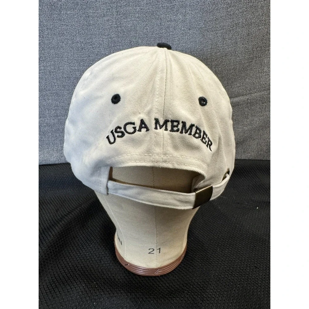 Vintage 2002 U.S. Open Bethpage Black Adjustable Strapback Golf Hat Cap PGA Tour